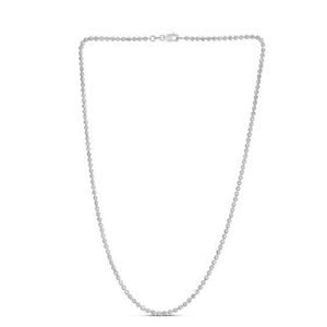 2.5mm 14k White Gold Moon Cut Bead Chain