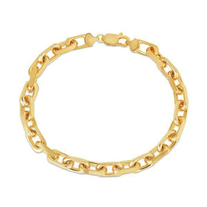 6.1mm 14k Yellow Gold French Cable Chain Bracelet