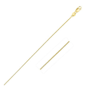 0.45mm 10k Yellow Gold Classic Box Chain