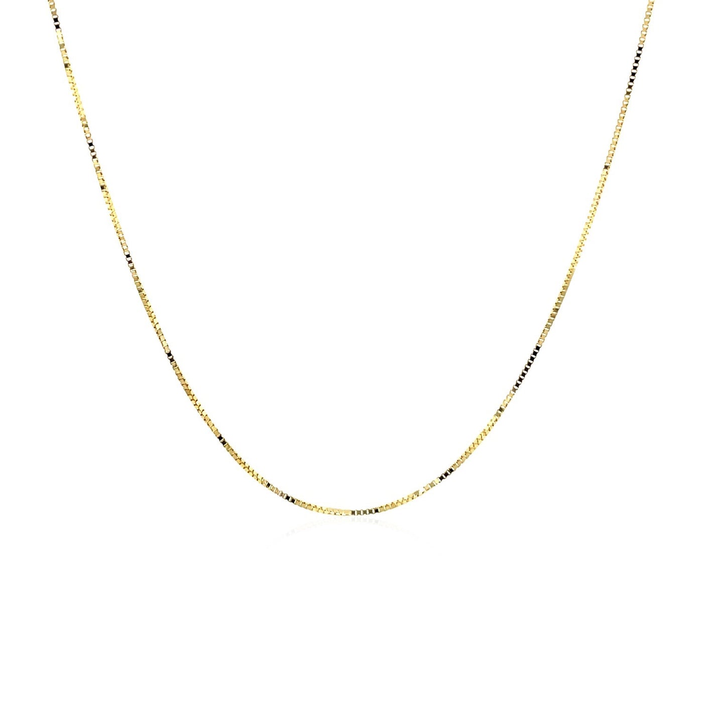 0.45mm 10k Yellow Gold Classic Box Chain