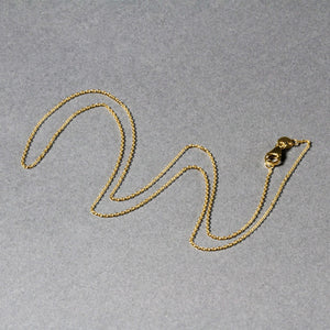 0.97mm 10k Yellow Gold Oval Cable Link Chain