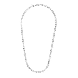 5.6mm Sterling Silver Rhodium Plated Mariner Chain