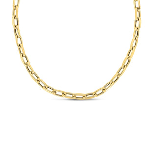 6mm 14k Yellow Gold French Cable Link Necklace