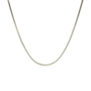 1.9mm Sterling Silver Snake Style Chain