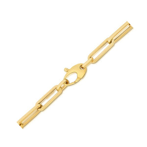 4.2mm 10K Yellow Gold Lite Paperclip Bracelet