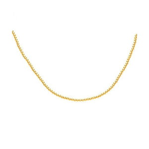 3mm 14k Yellow Gold Bead Chain