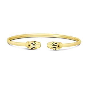 14k Yellow Gold Panther Bangle