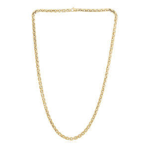 5.0mm 14k Yellow Gold High Polish Mens Box Chain